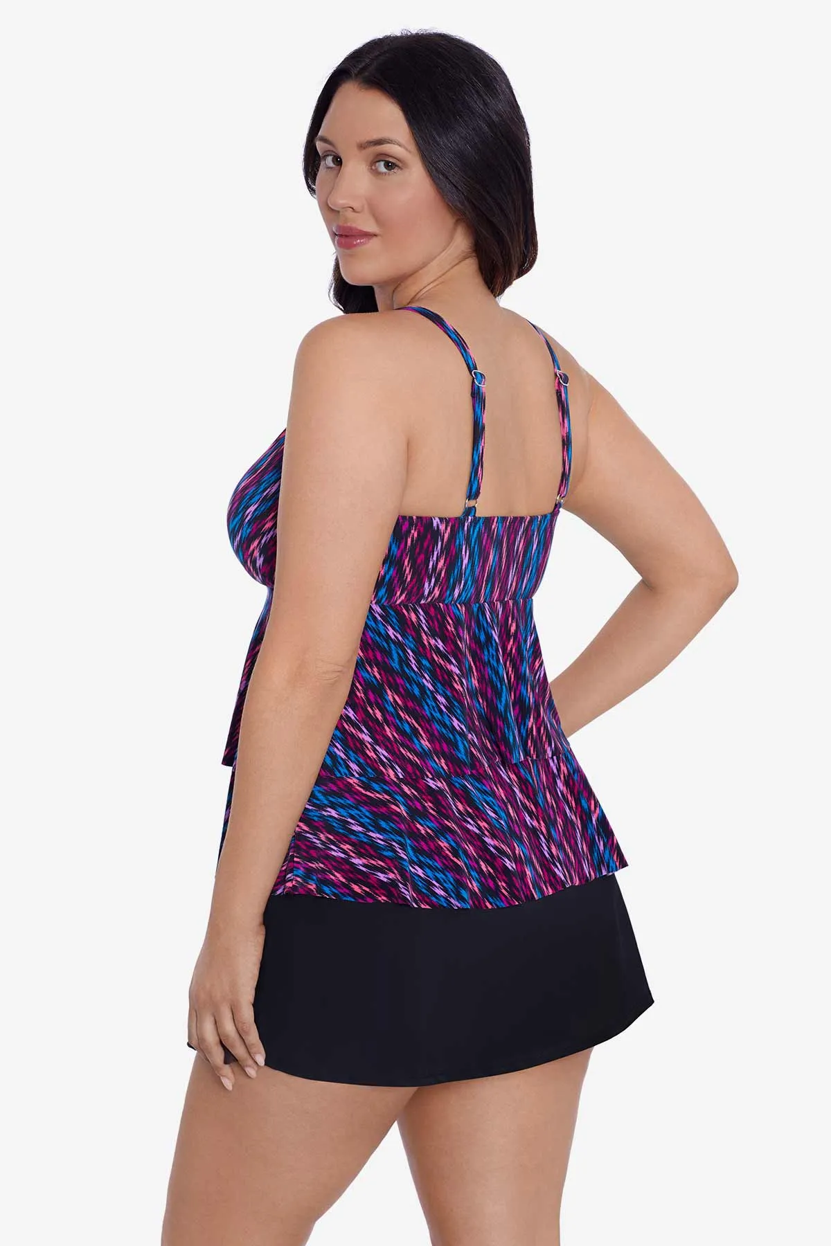 Serape Stripe Leona Tankini Top