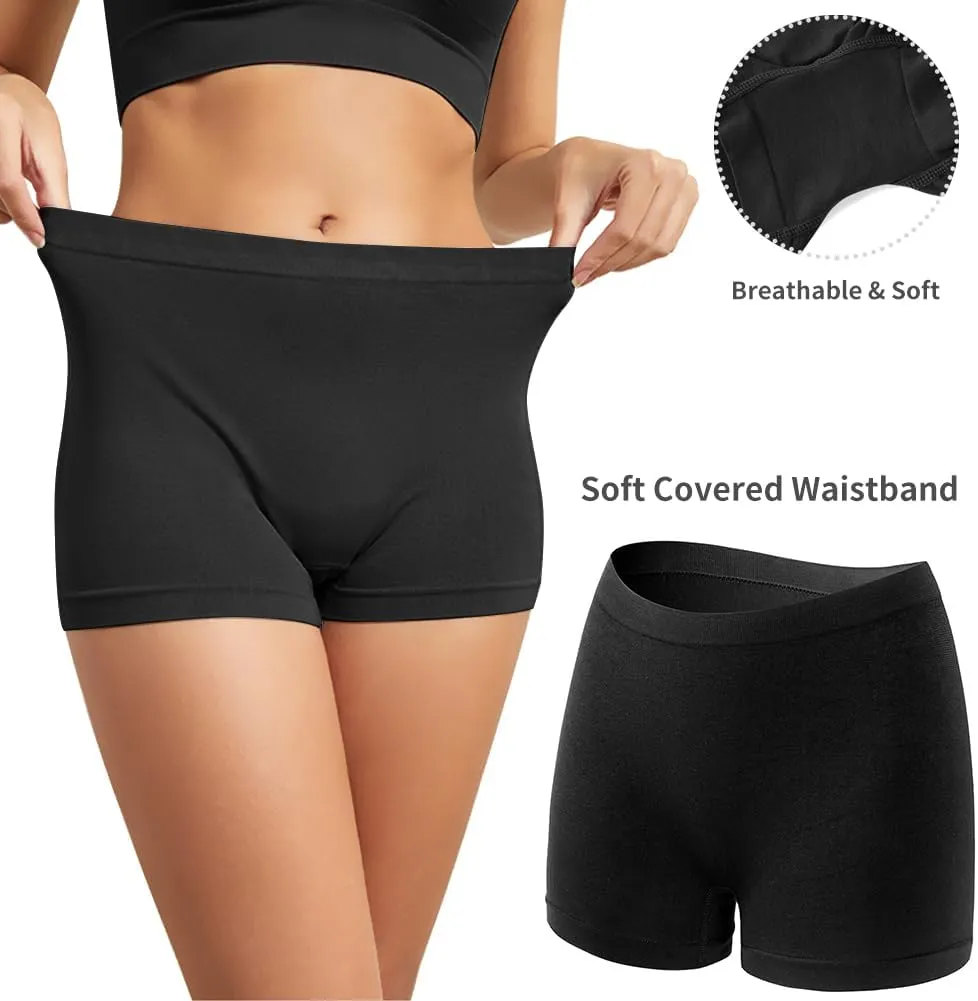 Sexy Code 1701 Boyshort Panties for Women, Pack of 3, Ladies Underwear Boxer Briefs with Novelty Letter Printed