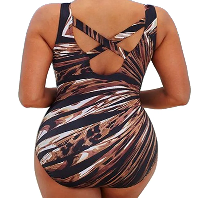 Sexy Female Body Closed Swimsuits Plus Size One Piece