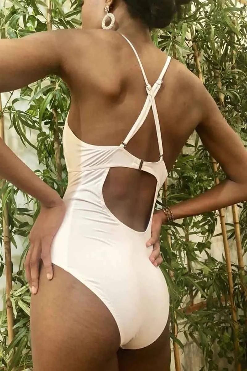 Sexy One-Piece Halter Swimsuit( 2 colors)