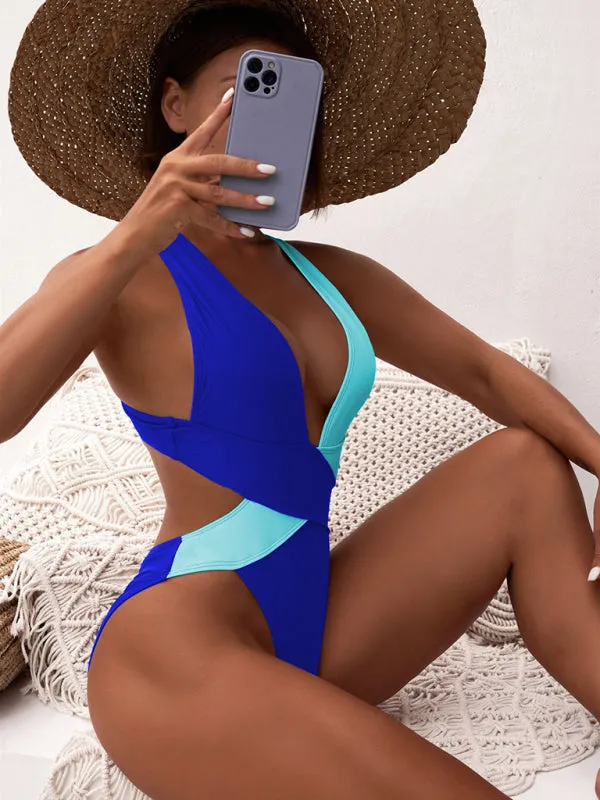 Sexy Plunge One Piece Swimsuit