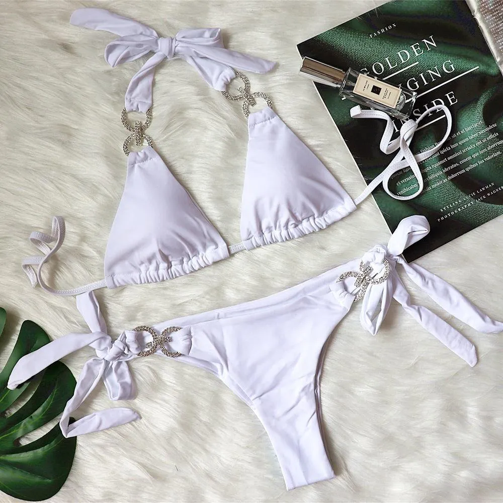 Sexy Rhinestone Summer Beach Bikni