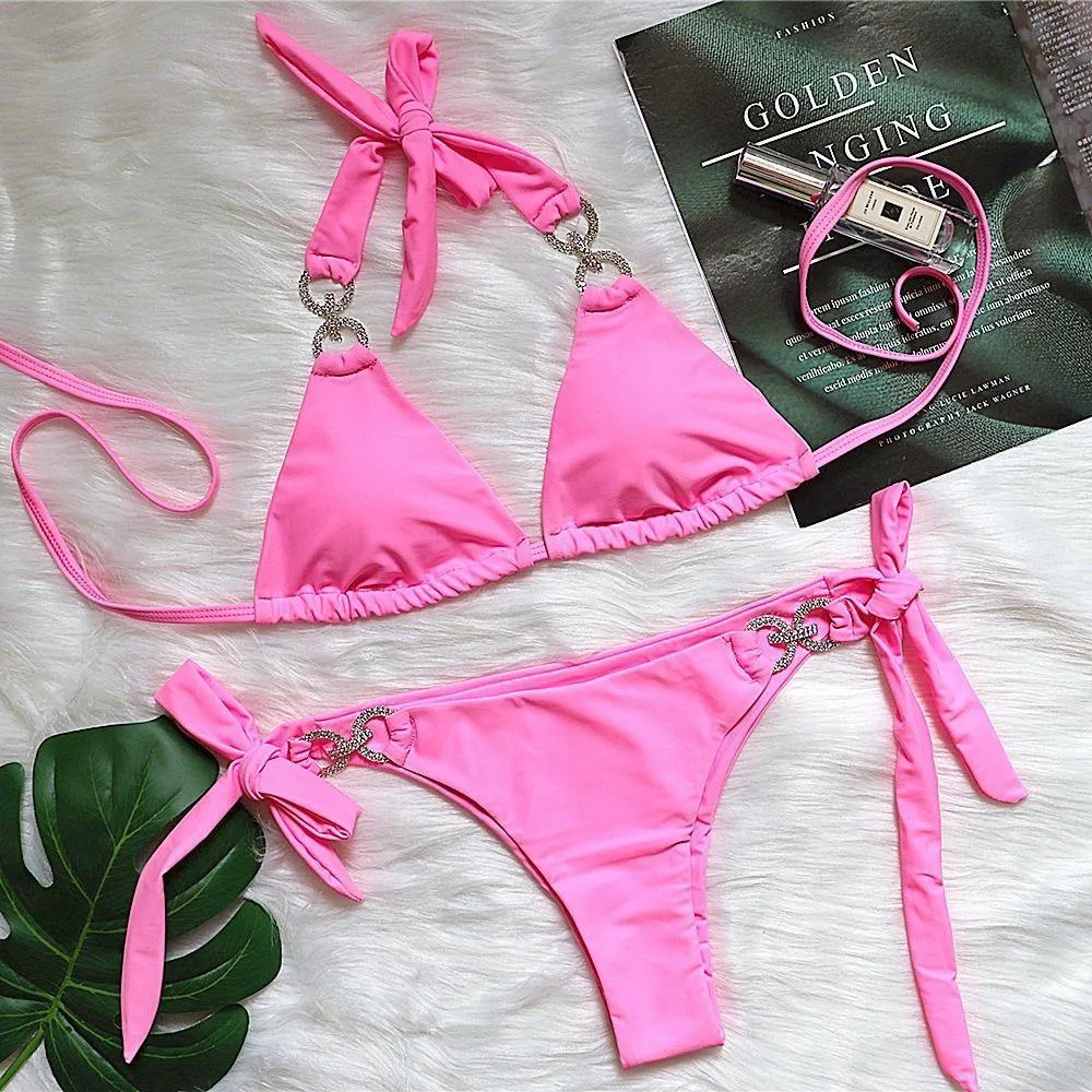 Sexy Rhinestone Summer Beach Bikni
