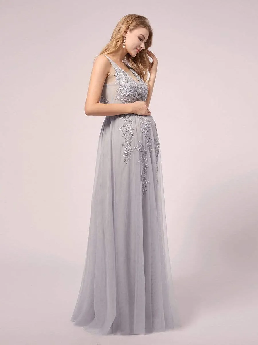Sexy See through Applique Tulle Maternity Dresses