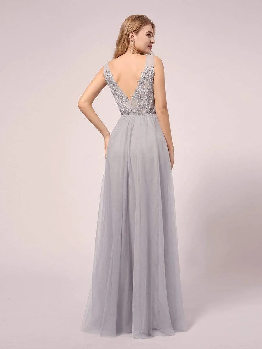 Sexy See through Applique Tulle Maternity Dresses