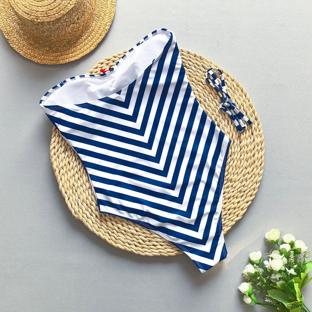 Sexy Striped One Piece Swimsuit