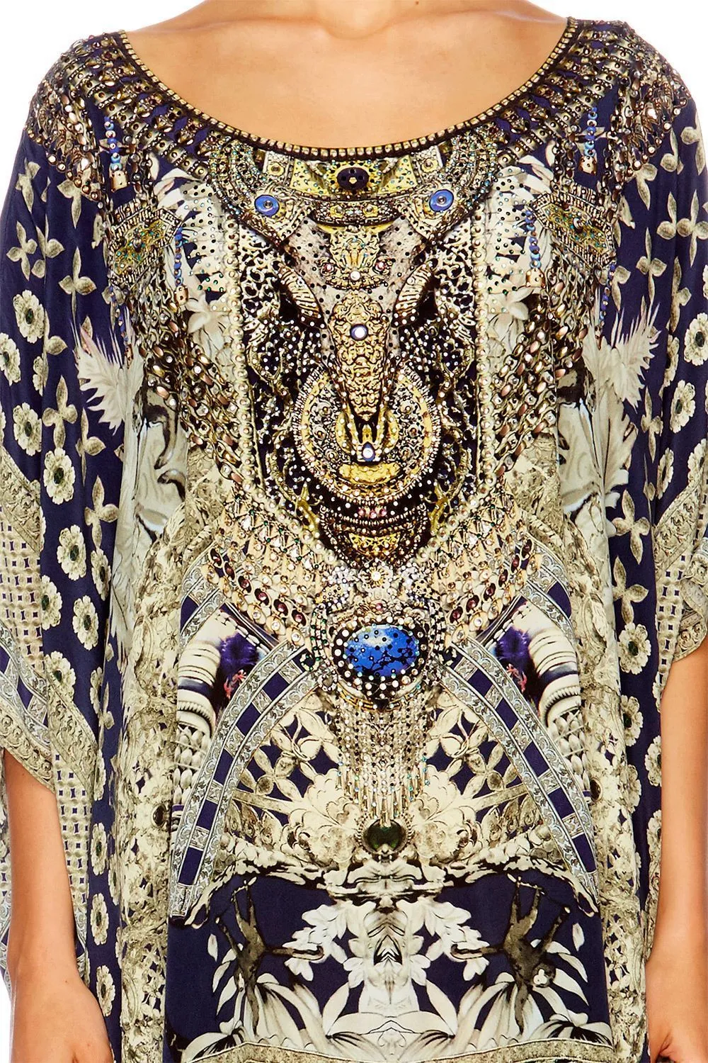 SHORT ROUND NECK KAFTAN A LITTLE PAST TWILIGHT