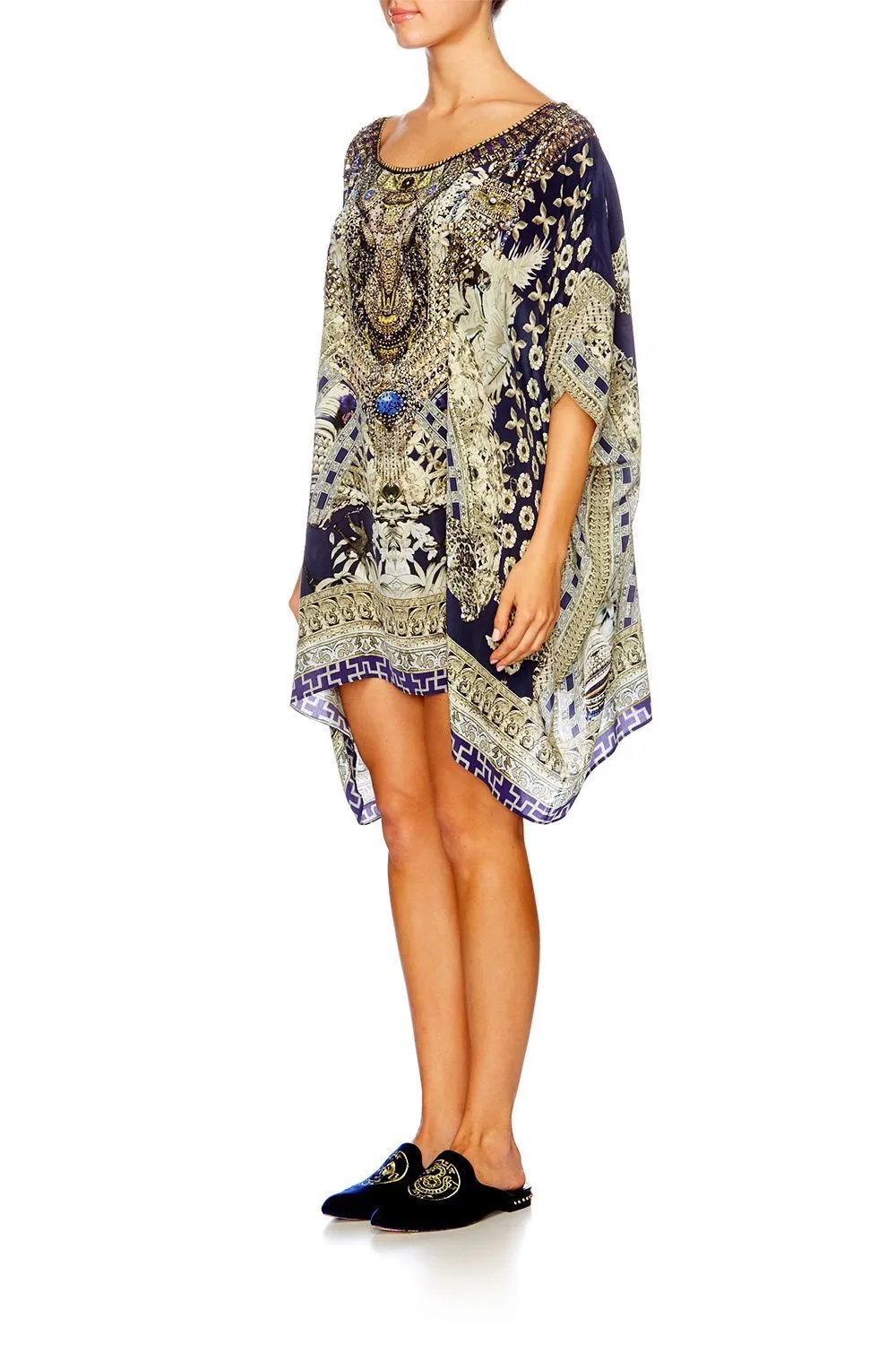 SHORT ROUND NECK KAFTAN A LITTLE PAST TWILIGHT