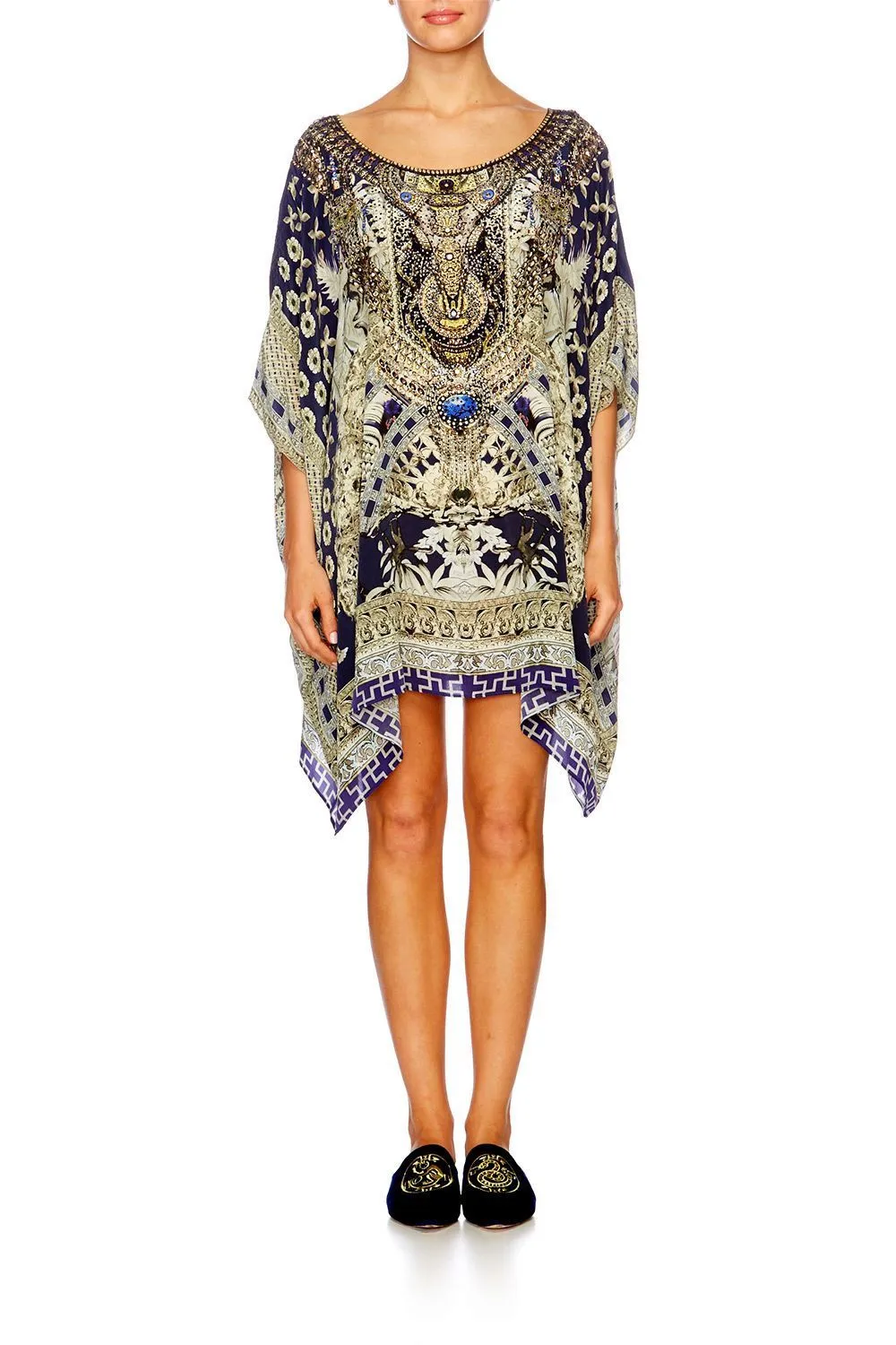 SHORT ROUND NECK KAFTAN A LITTLE PAST TWILIGHT