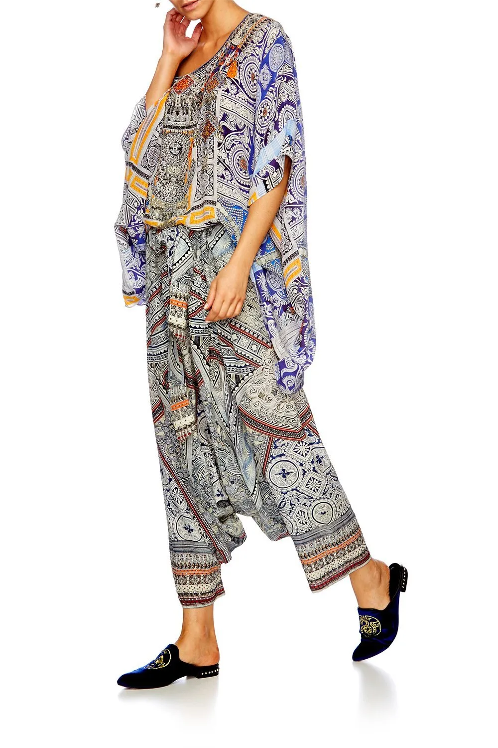 SHORT ROUND NECK KAFTAN DRESS UP BOX