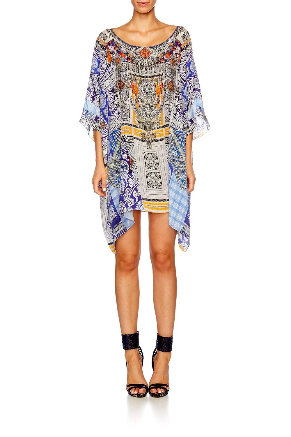 SHORT ROUND NECK KAFTAN DRESS UP BOX