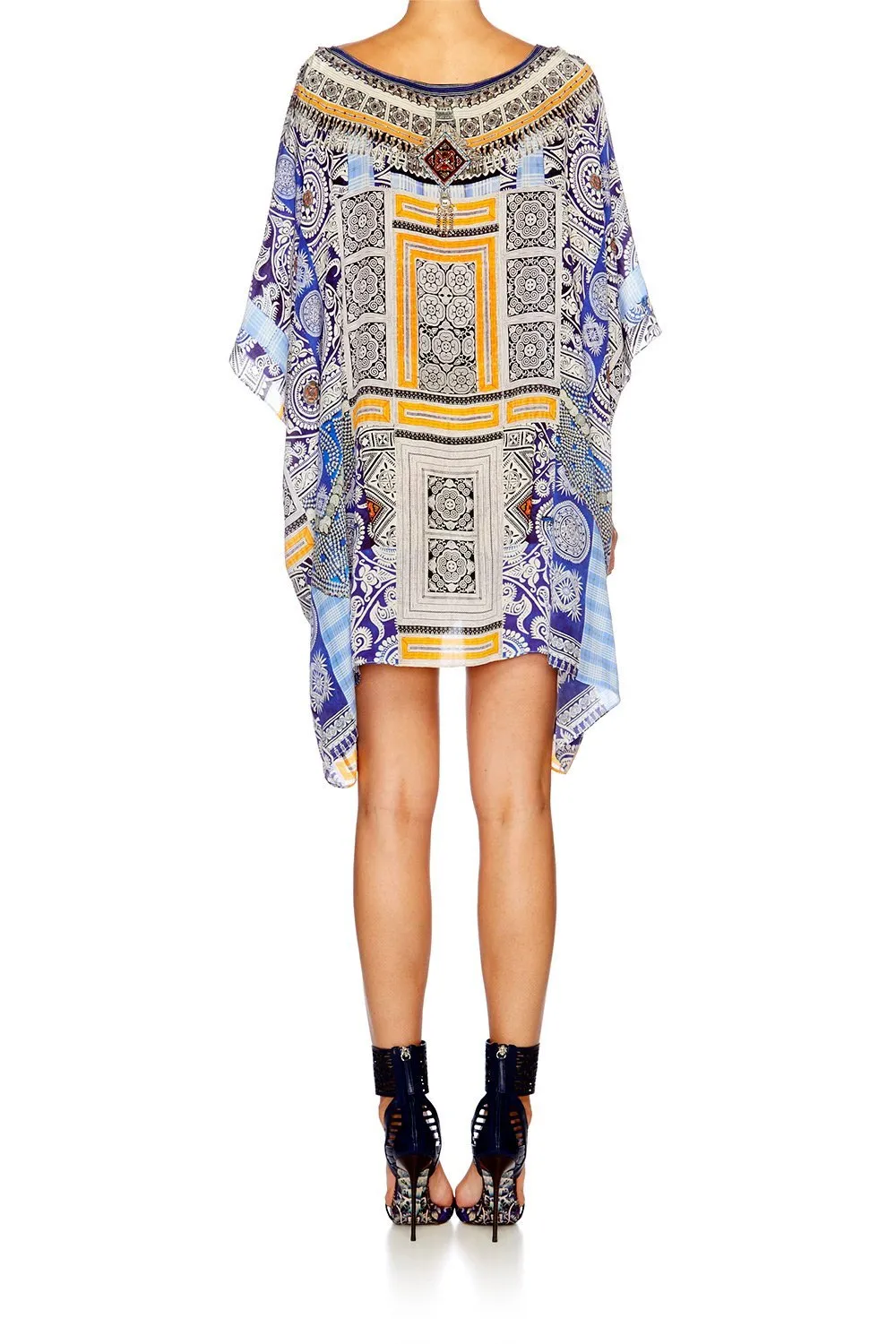 SHORT ROUND NECK KAFTAN DRESS UP BOX