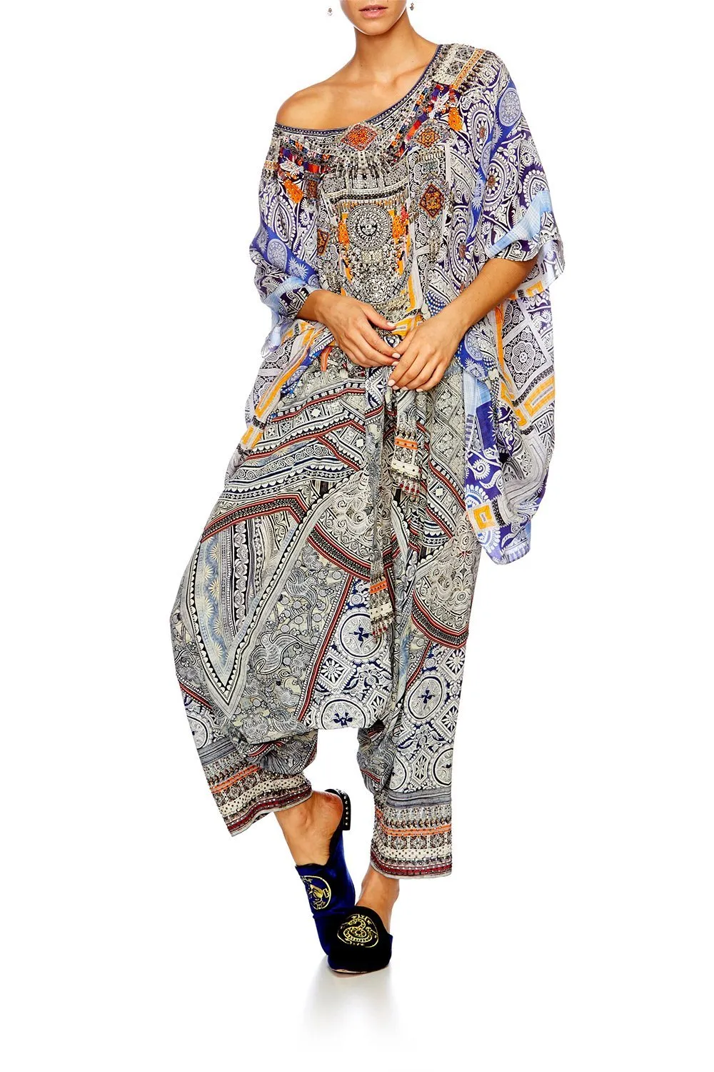 SHORT ROUND NECK KAFTAN DRESS UP BOX