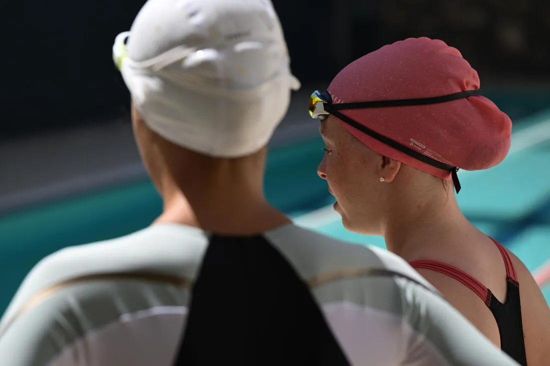 Silicone swimming cap - One size - Long hair
