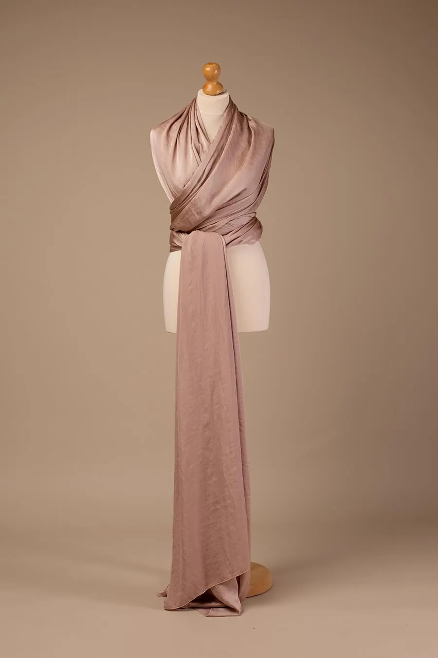 Silky Scarf Dusty Pink (4 meter) CLEARANCE SALE