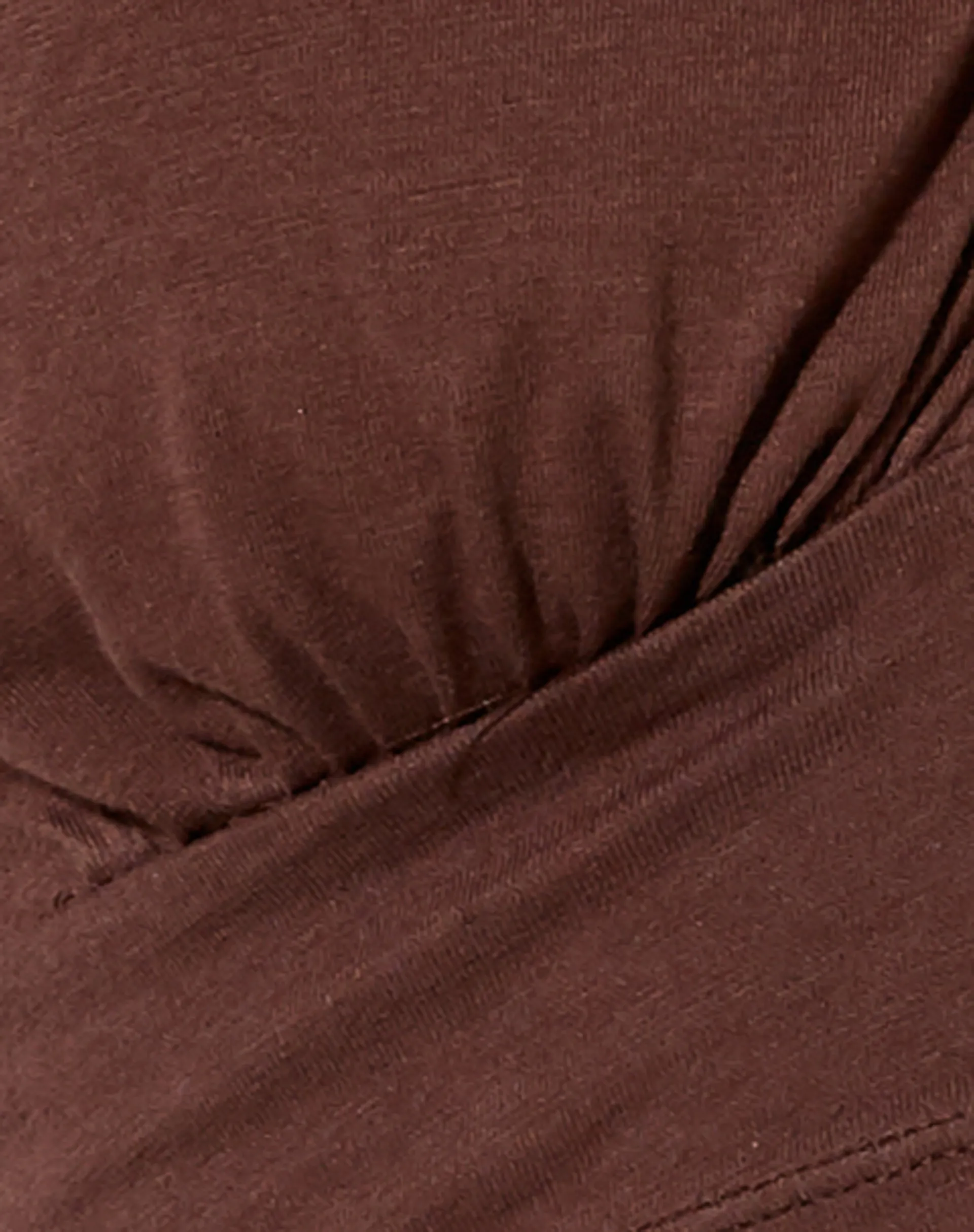 Silta Crop Top in Deep Mahagony