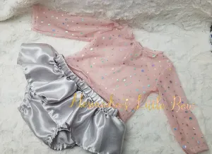 Silver Shimmer Skirted Bloomers