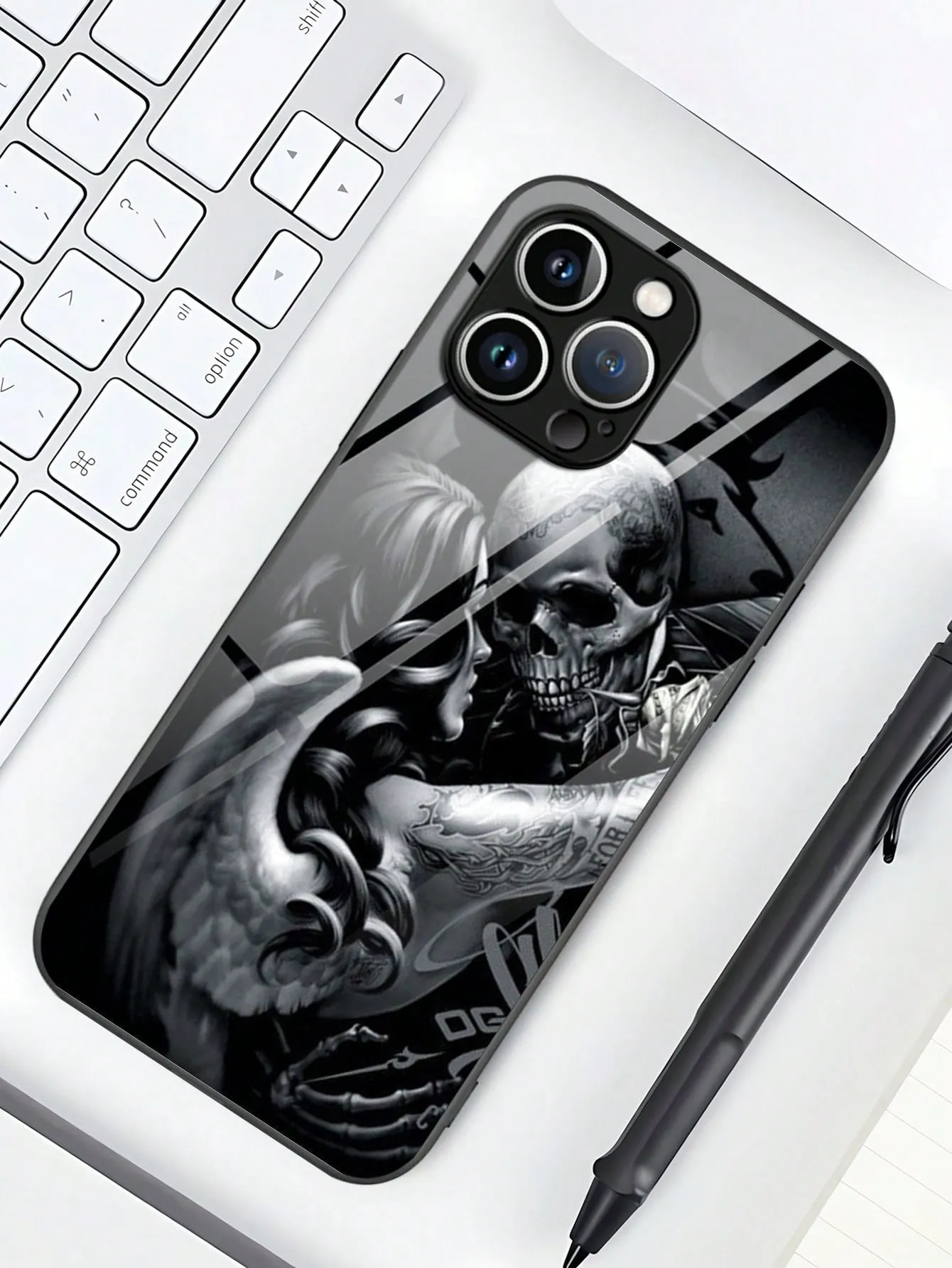Skeleton Pattern Phone Case Compatible With iPhone15/15Plus/15Pro/15Promax
