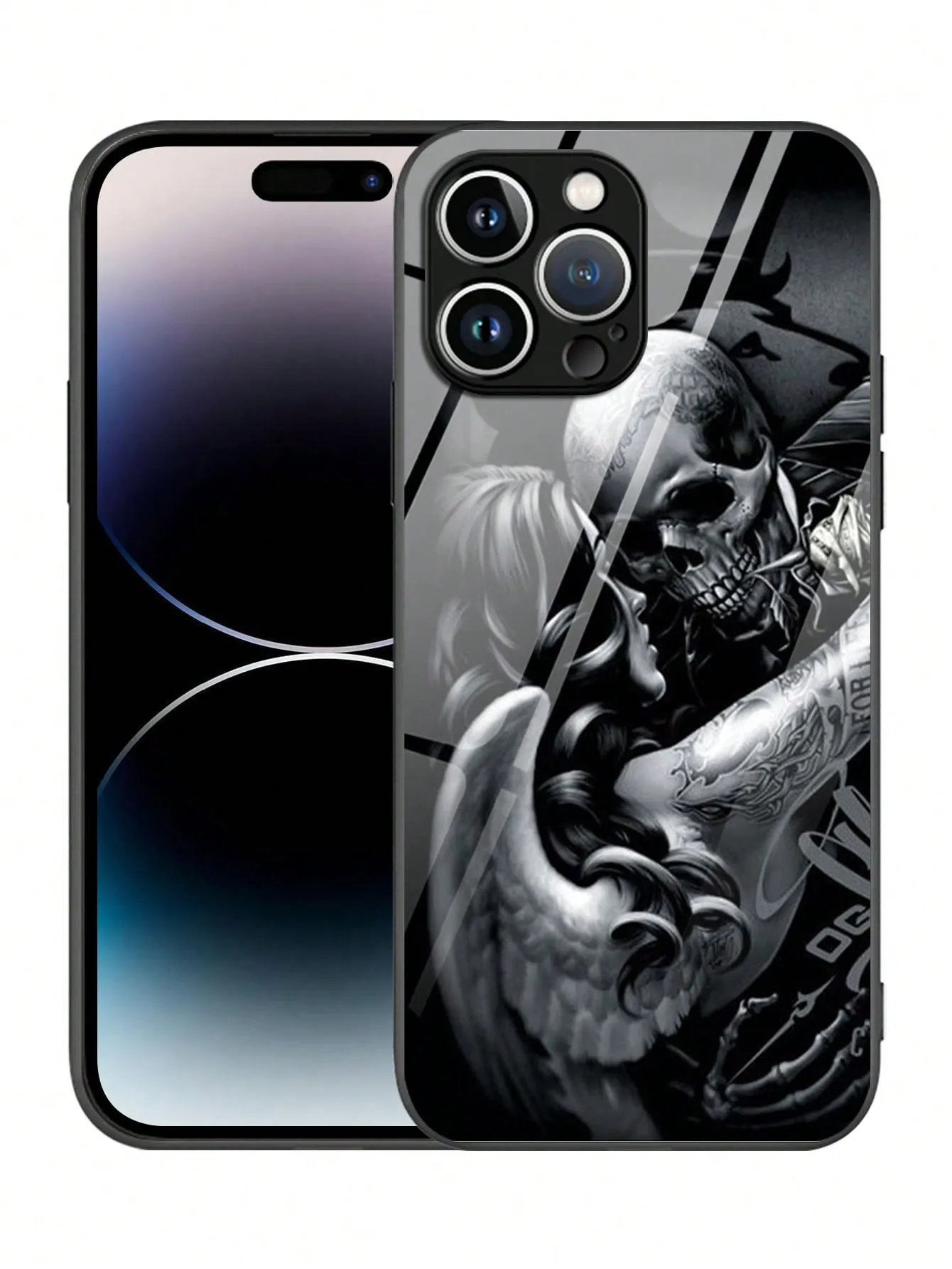 Skeleton Pattern Phone Case Compatible With iPhone15/15Plus/15Pro/15Promax