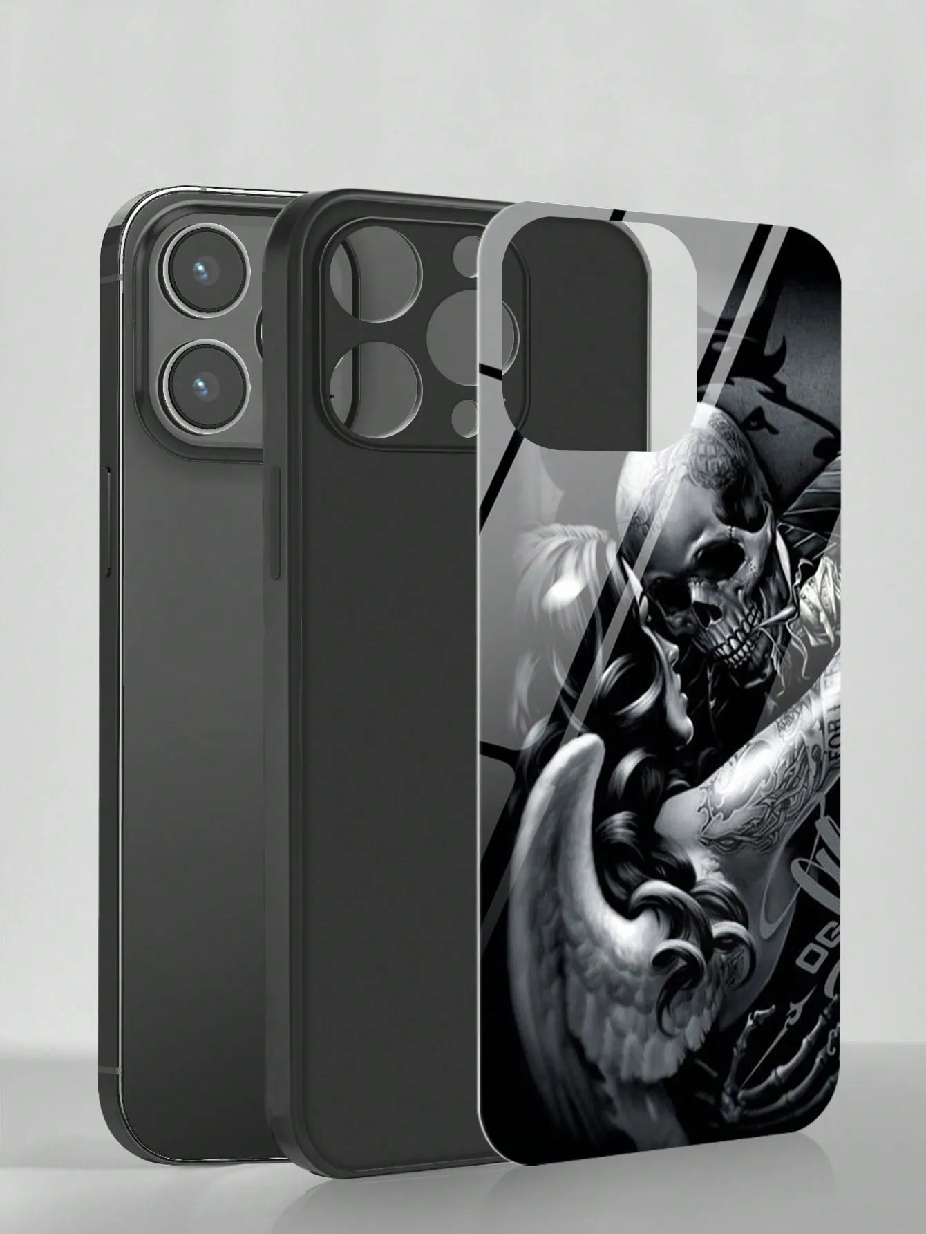 Skeleton Pattern Phone Case Compatible With iPhone15/15Plus/15Pro/15Promax