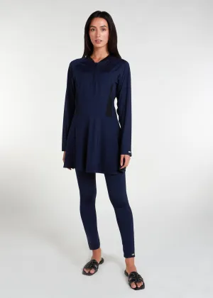 Skirted Swim Top Navy