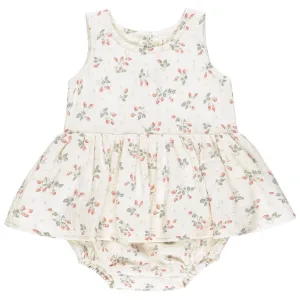 Skirted Tank Romper in Strawberries by Quincy Mae