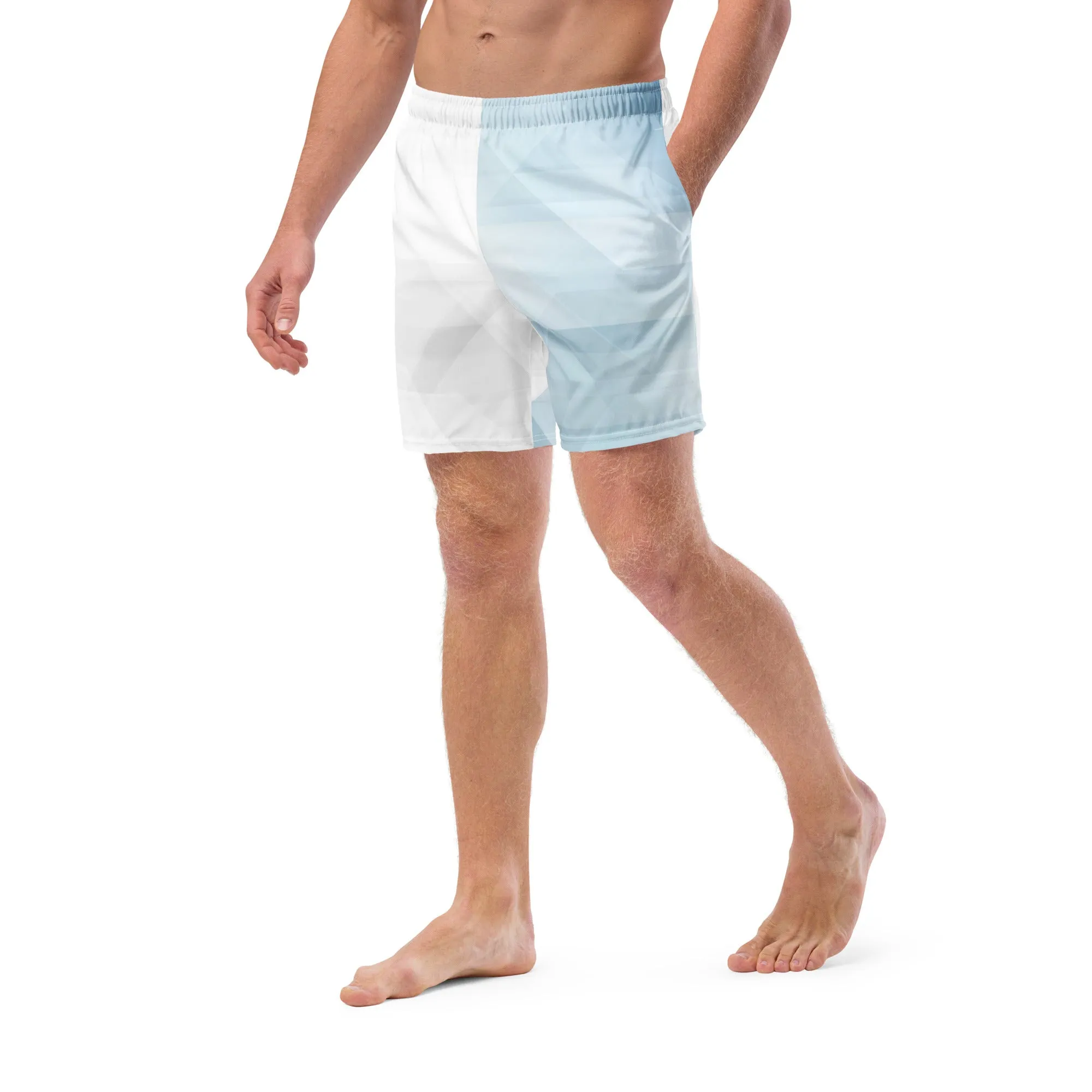 Sky-Blue Summer Men's swim trunks