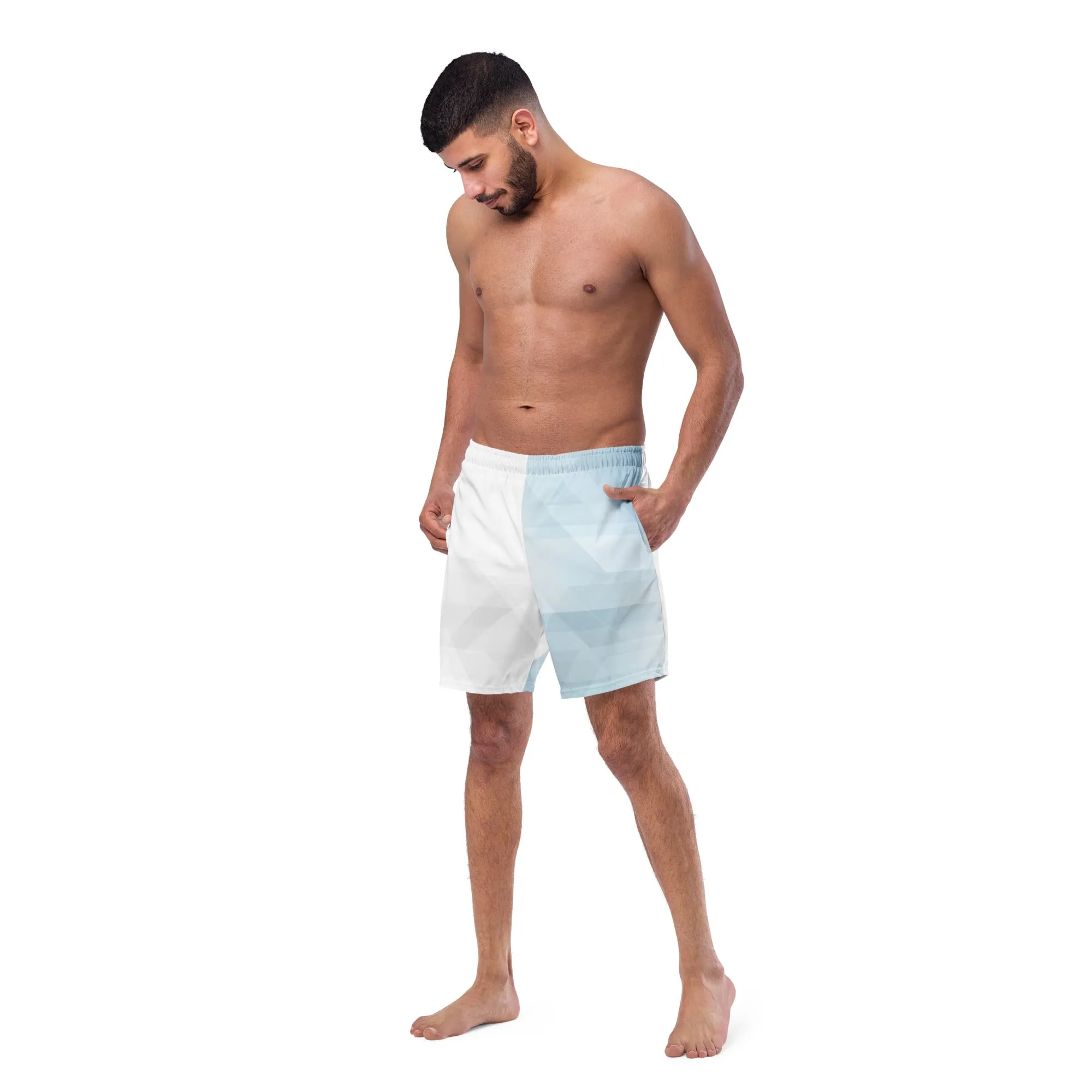 Sky-Blue Summer Men's swim trunks