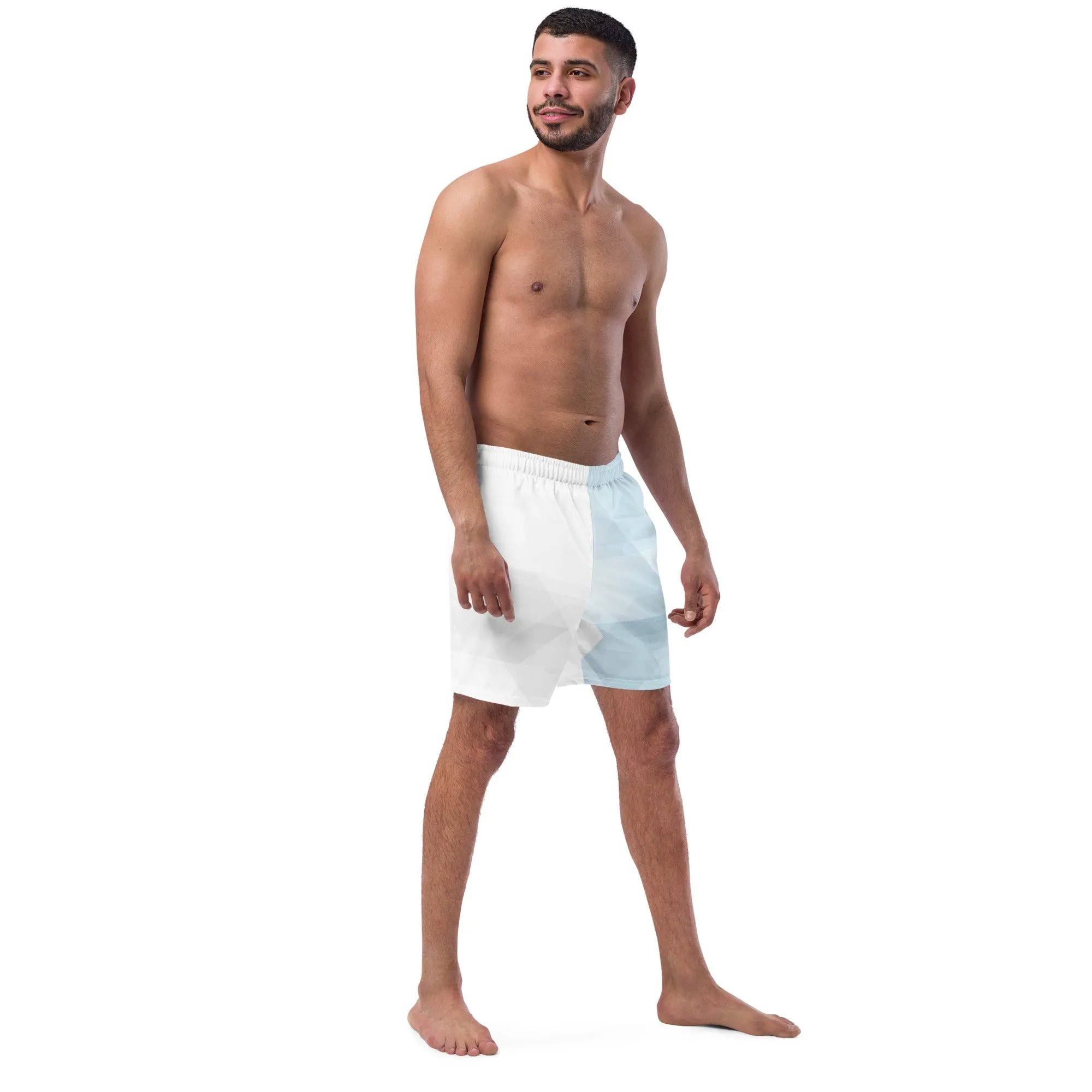 Sky-Blue Summer Men's swim trunks