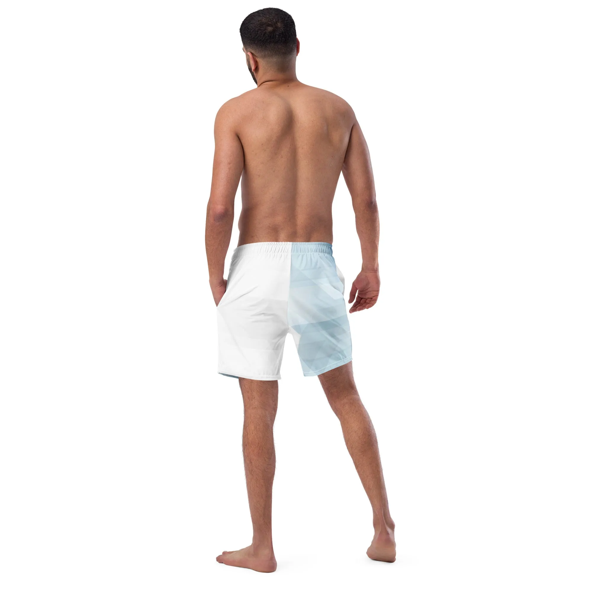 Sky-Blue Summer Men's swim trunks