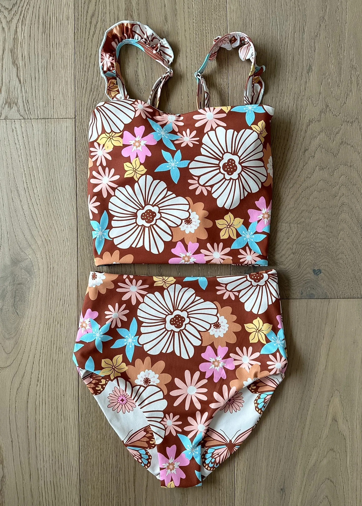 Skylee - Butterfly Reversible Tankini - $48