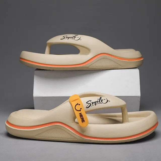 Smile! Men's flip flops design