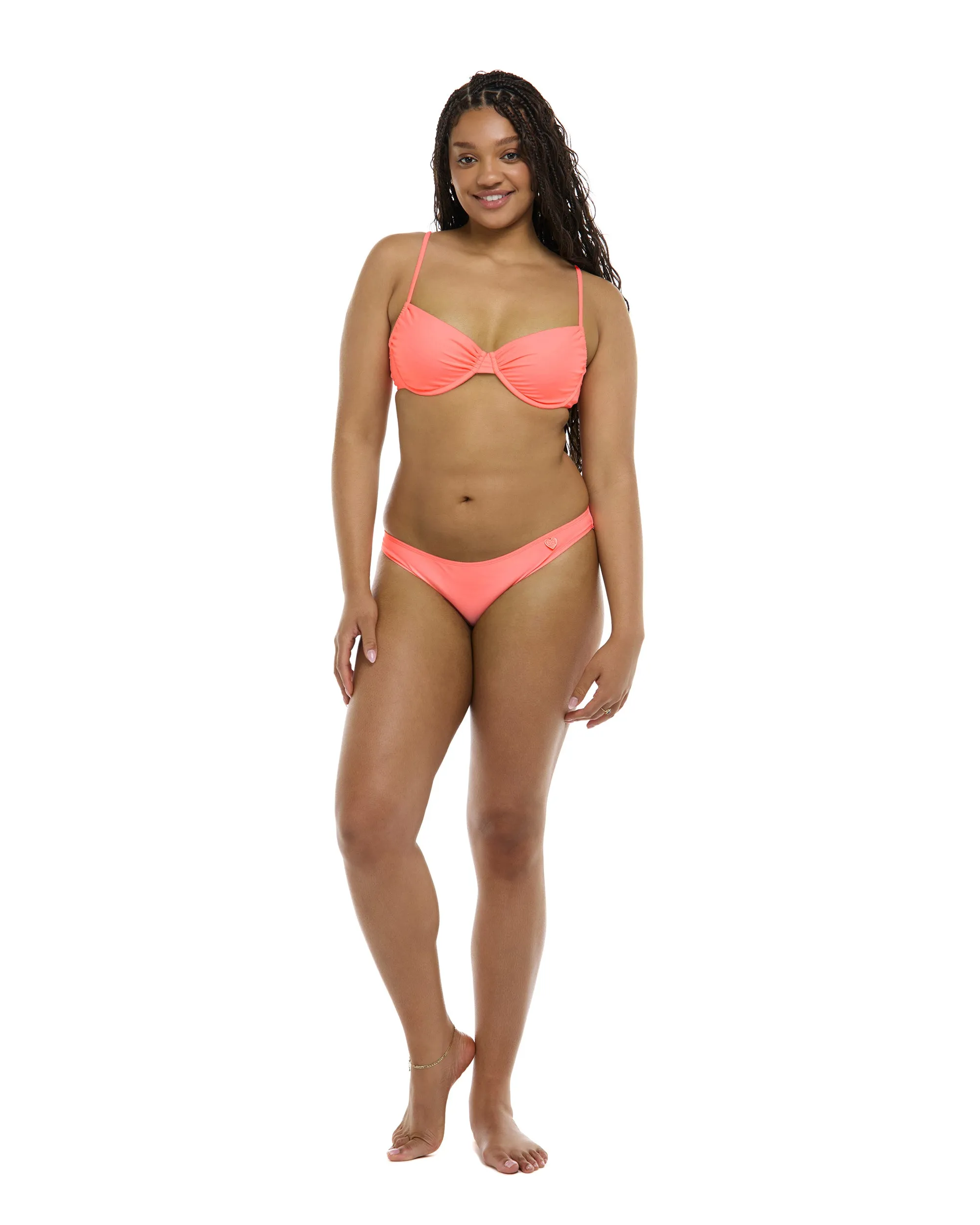 Smoothies Alice Underwire Bikini Top - Coral