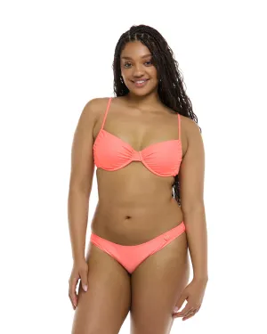 Smoothies Alice Underwire Bikini Top - Coral