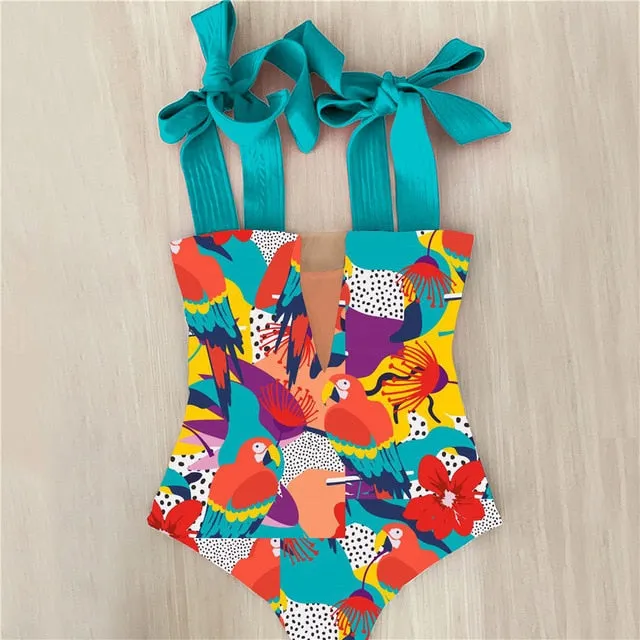 'Sol' One Piece Printed Swimsuit
