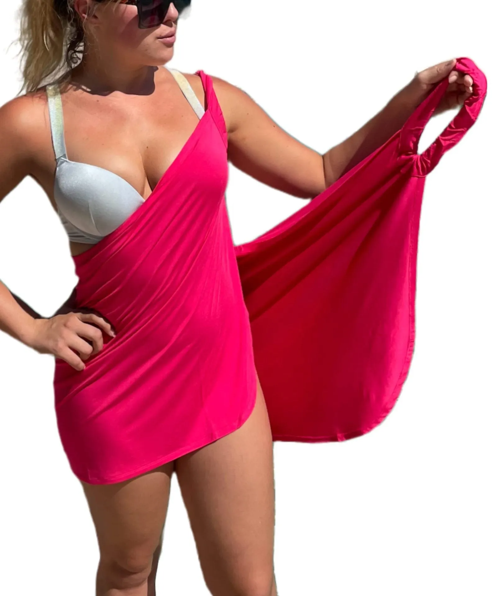 Solid Color One-piece Swimsuit For Women  Plus Size Backless