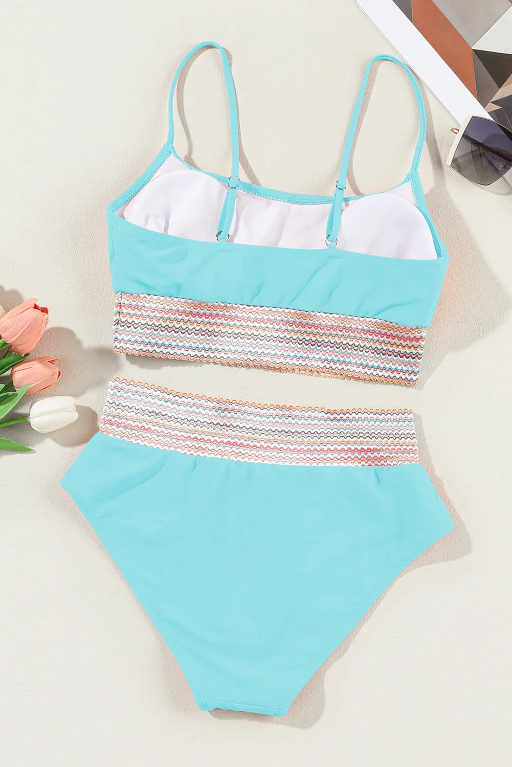 Spaghetti High Waist Bikini Swimsuit