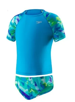 SPEEDO  BEGIN TO SWIM Printed Rashguard 2Pc Set