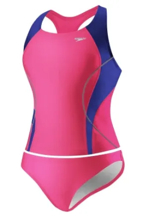 SPEEDO Optik Splice Tankini Set w/Speedo? Hydro Bra