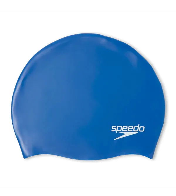 Speedo Unisex Junior Moulded Silicone Swim Caps (Blue)