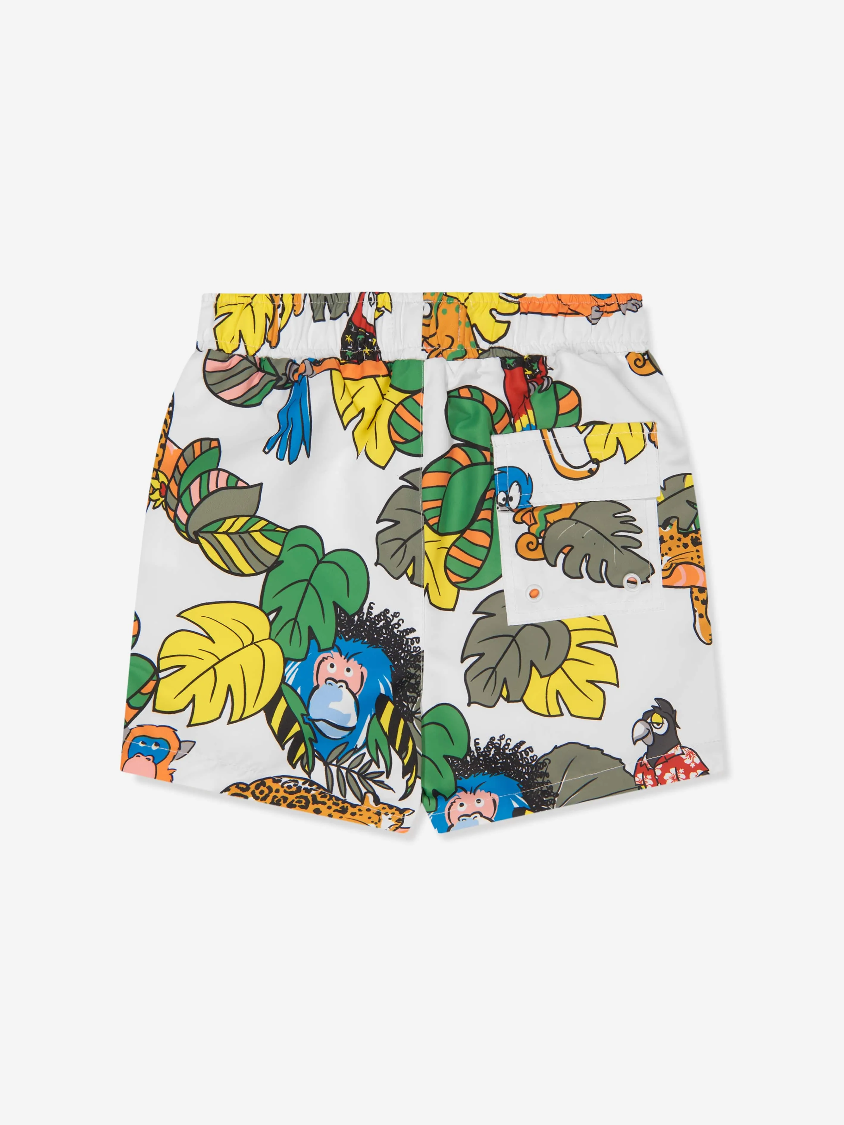 Stella McCartney Boys Jungle Swim Shorts in White