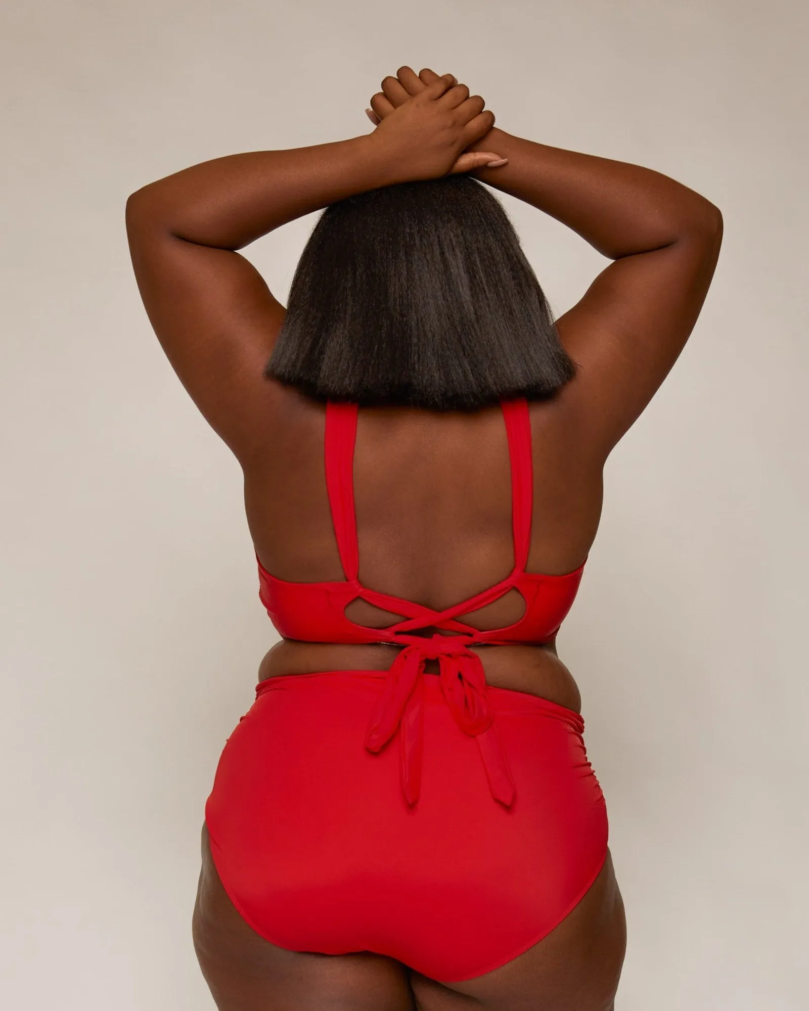 Stella Ruched High-Waist Bottoms | Lava