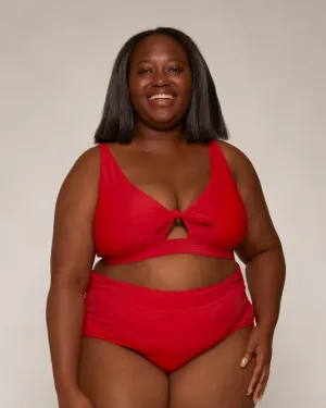 Stella Ruched High-Waist Bottoms | Lava
