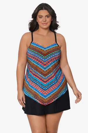 Stitched Up Plus Size Hank Tankini Top