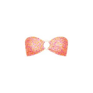 Strapless Bandeau Bikini Top - Sherbet Shimmer
