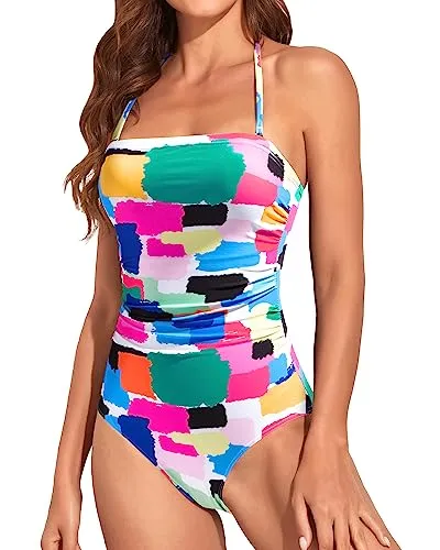 Strapless Slimming One Piece Swimsuits