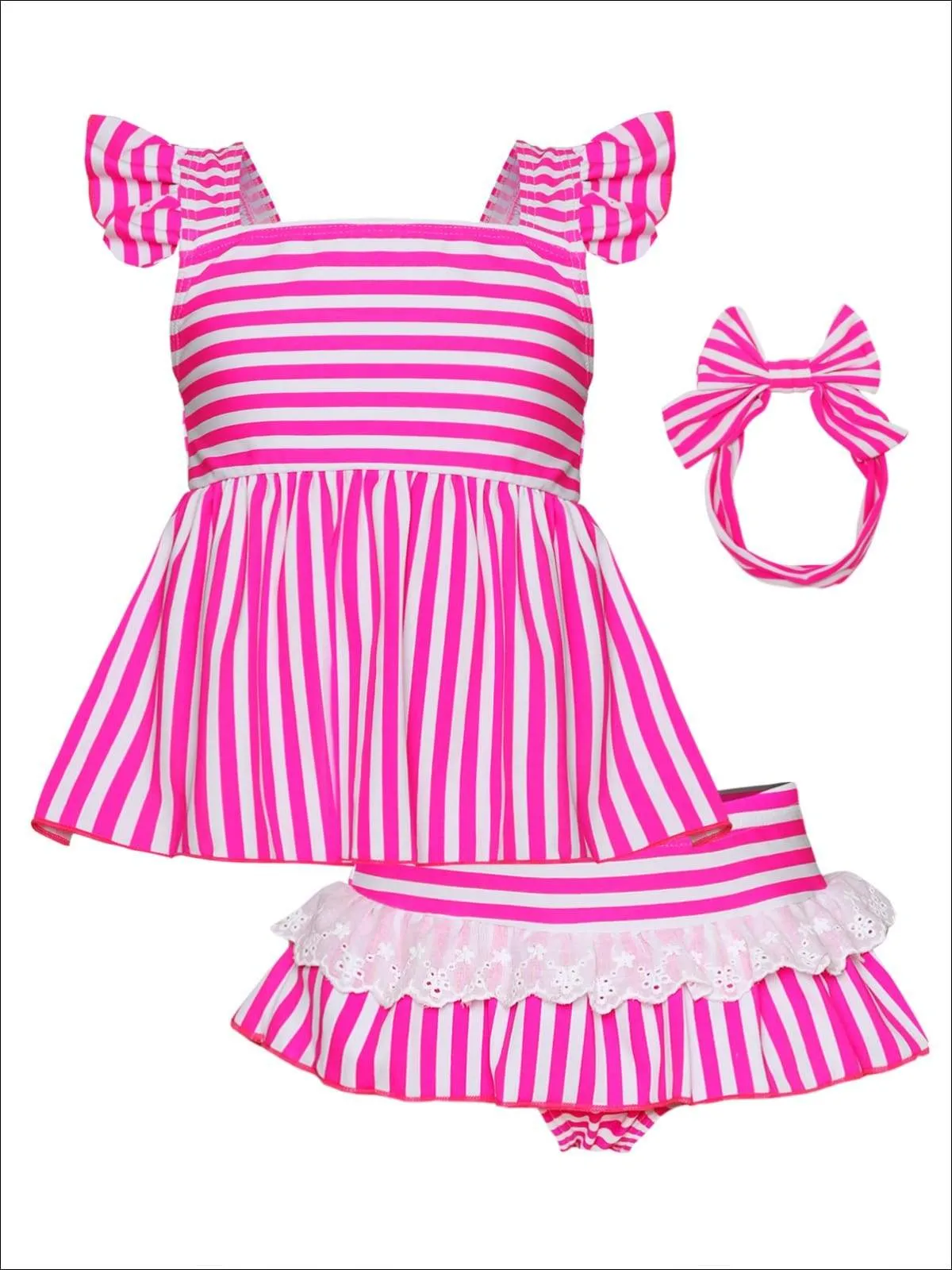 Stripe Where I Belong Two Piece Swimsuit