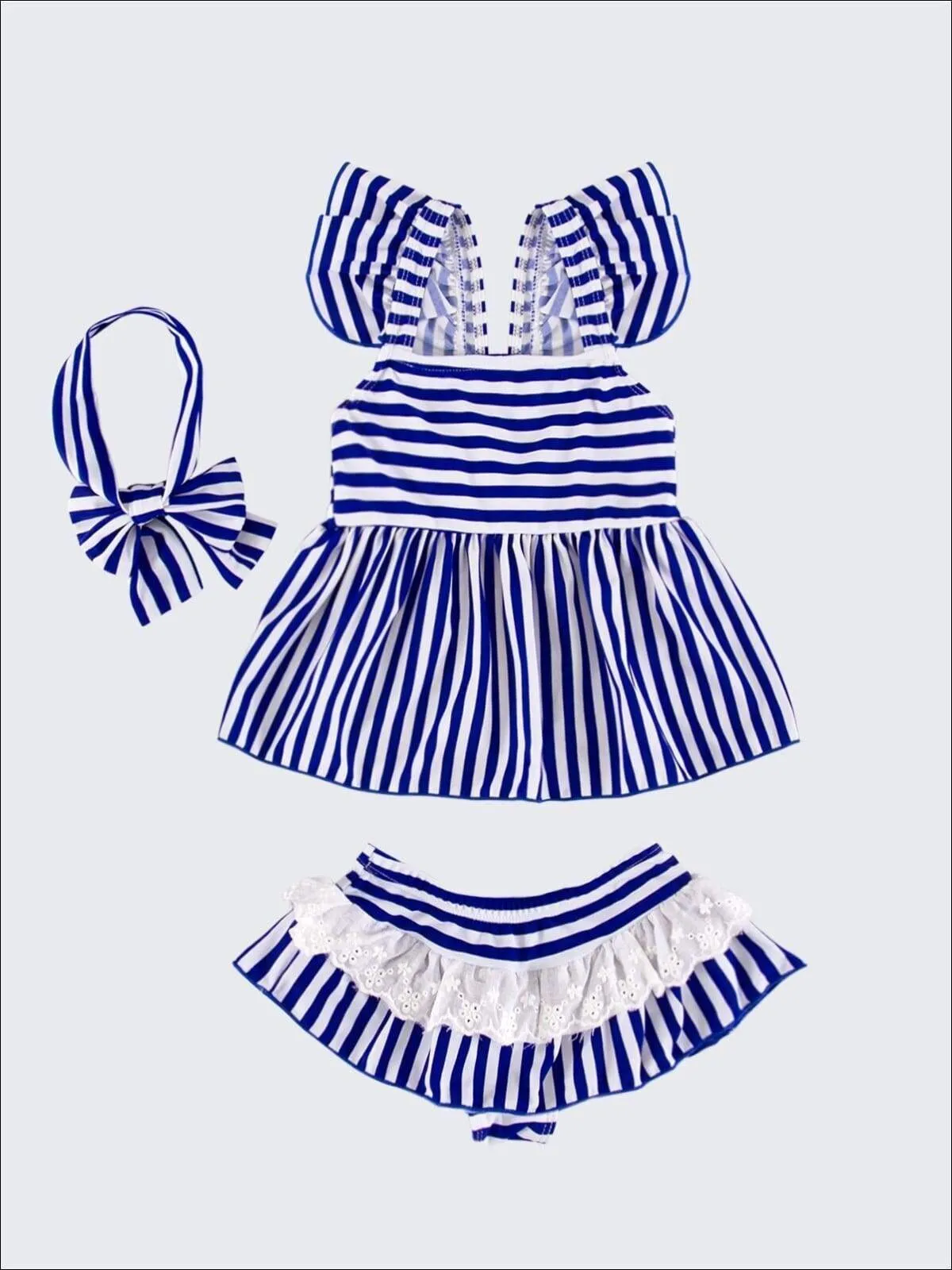 Stripe Where I Belong Two Piece Swimsuit