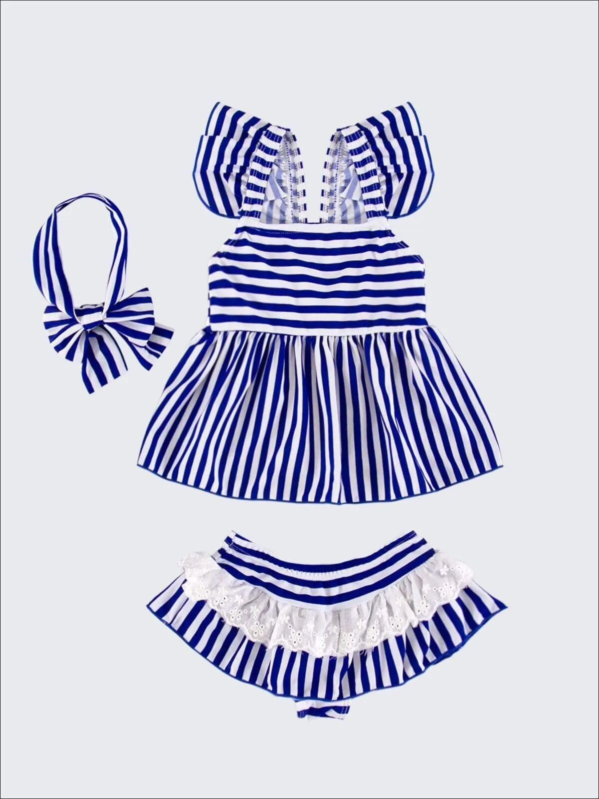 Stripe Where I Belong Two Piece Swimsuit