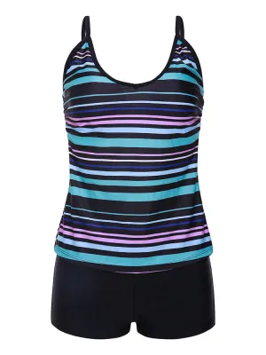 Striped Quick-dry Stretchy Tankinis